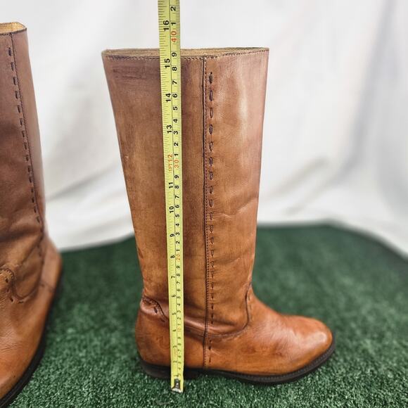 True Religion Leather Knee-High Riding Boots Size 8.5 - Picture 6 of 7